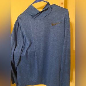 Royal blue Nike pullover long sleeve with hood large